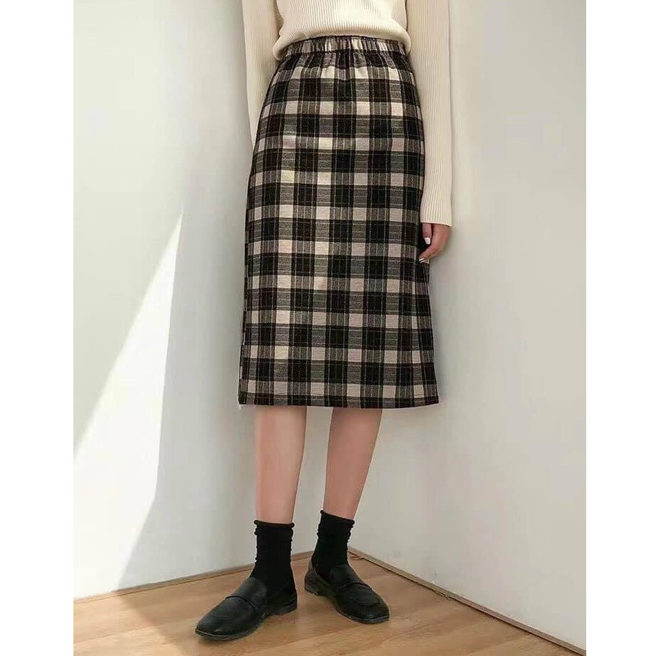 [ Mã FAMAYWA giảm 10K đơn 50K] Chân váy dạ caro quảng châu - Dorita Boutique | BigBuy360 - bigbuy360.vn