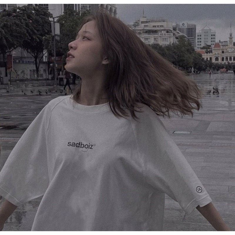 Áo thun tay lỡ unisex Sadboiz