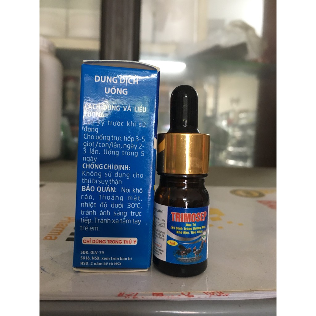 Trimosep - ký sinh trùng đường máu, khò khè, tiêu chảy ở gia cầm