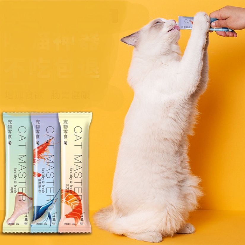 [HCM] Súp thưởng cung cấp đầy đủ dinh dưỡng cho mèo Cat Master 18g/thanh