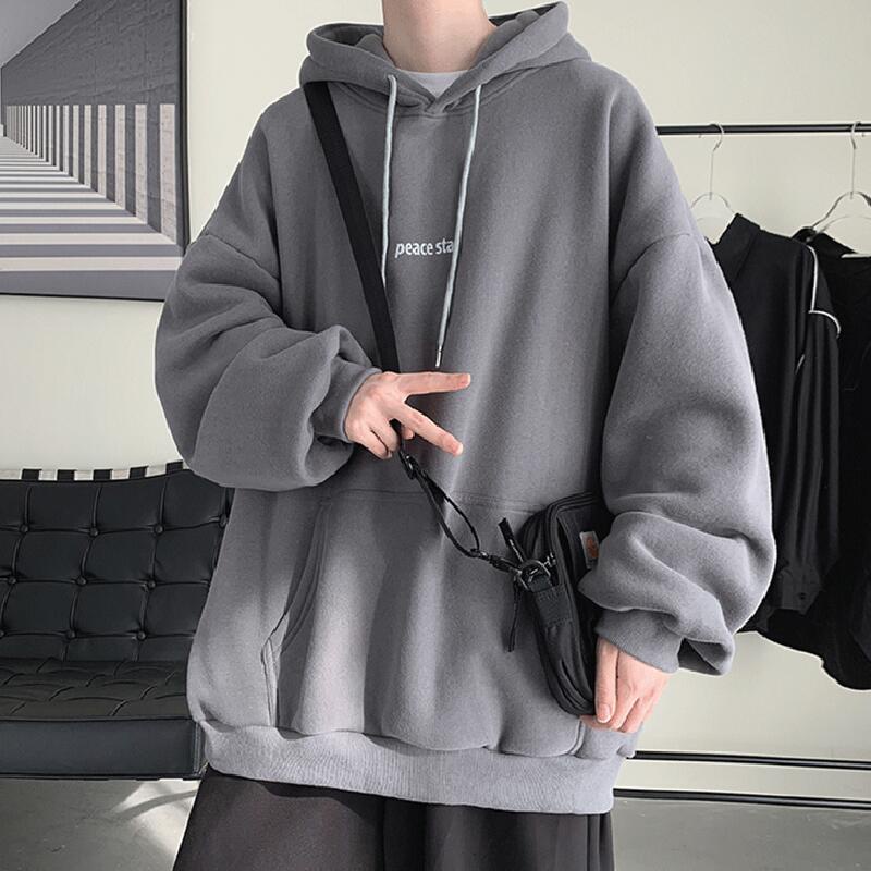 Áo hoodie đơn giản phù hợp nam nữCODmũ len