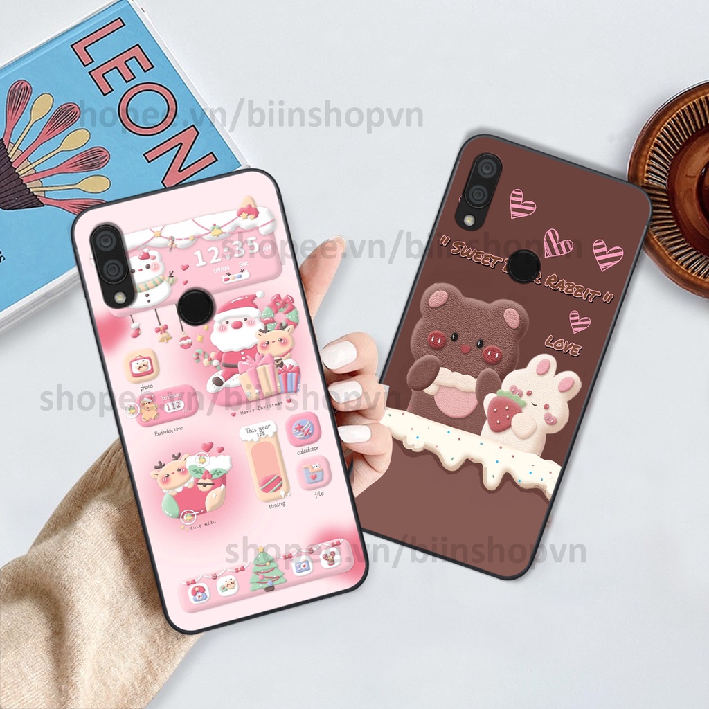Ốp Xiaomi Redmi 7 in hình gấu chocolate kẹo ngọt siêu đẹp siêu xinh