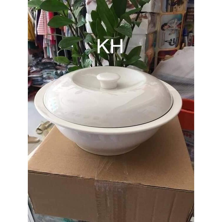 Thố sứ có nắp 9in(24cm)