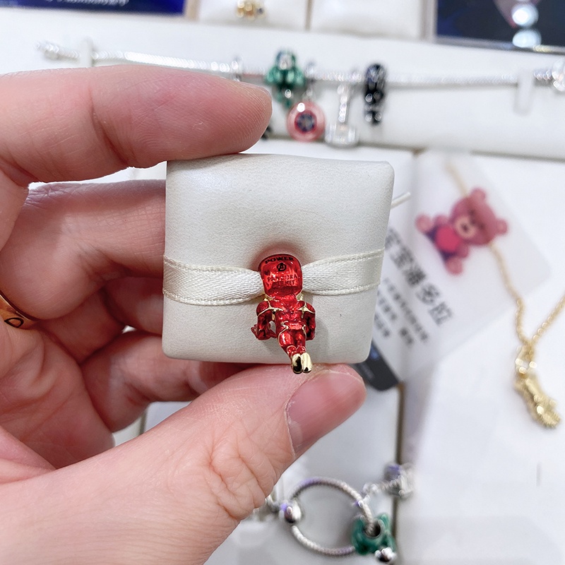 Vòng Tay Chuỗi Hạt Phong Cách Avengers Iron Man Cá Tính Pandora