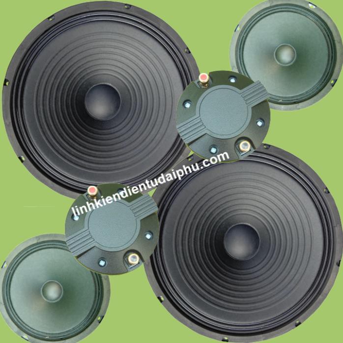 Combo loa 5 tấc đôi 2 bass 2 trung 2 treble cho mạch loa kéo TDA8954 300W - 420W