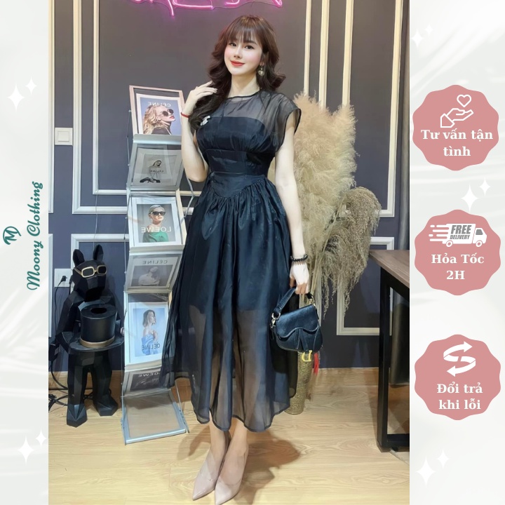 Váy cánh tiên ôm eo dáng xòe chất liệu tơ nến cao cấp. Đầm dài dự tiệc, cưới hỏi sang chảnh, Sz từ 40-65kg Kèm ảnh thật