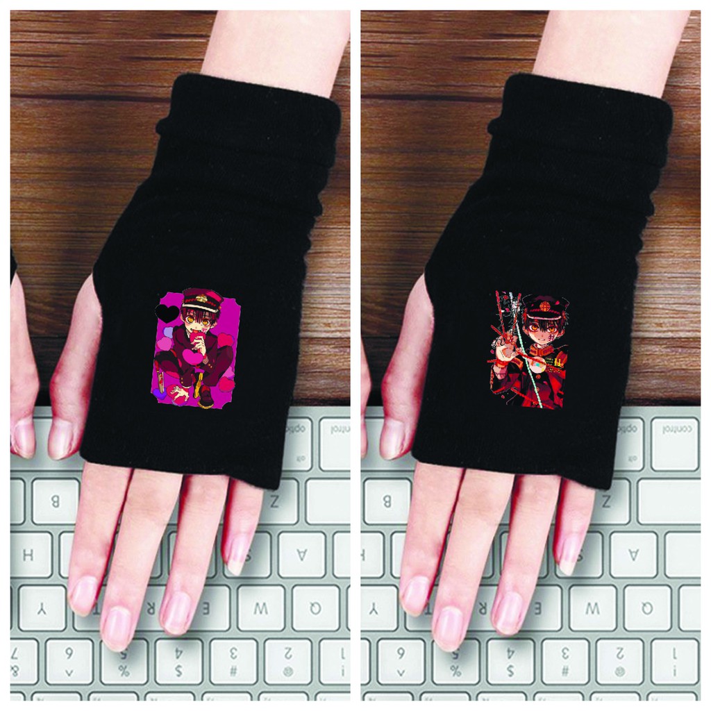 Găng tay len Jibaku Shounen Hanako-kun Ác quỷ trong nhà xí anime chibi thời trang