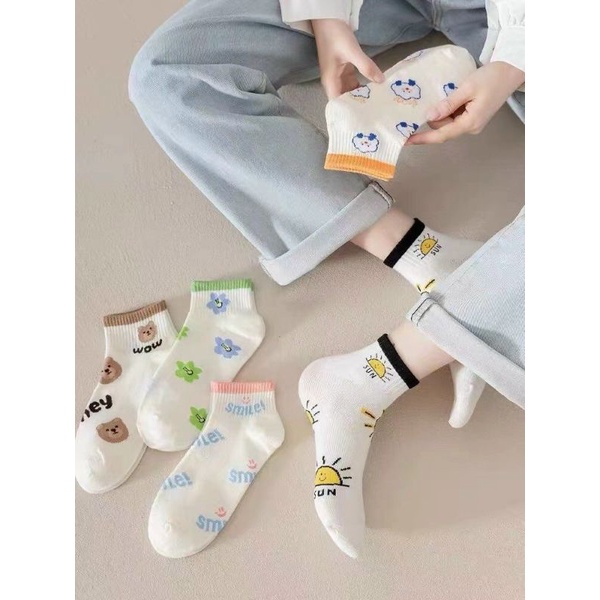 sỉ 10 đôi tất hình dễ thương,kute chọn mẫu