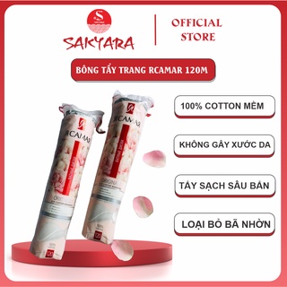 Bông tẩy trang cotton 3 lớp cao cấp RCAMAR Nga 120 miếng cotton dày dặn