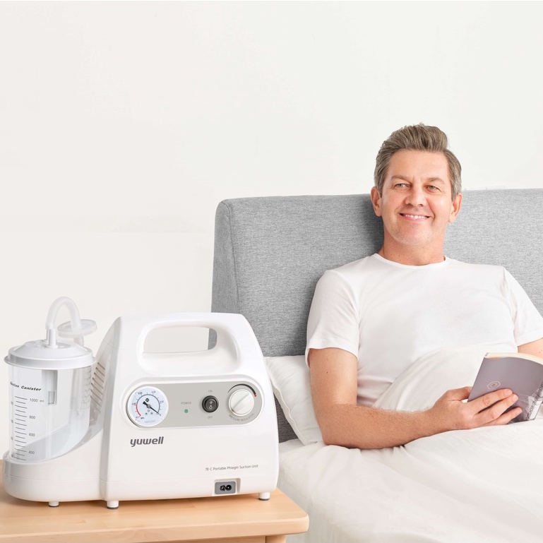 Máy hút dịch 1 bình dành cho người lớn và trẻ em YUWELL 7E-C - Nhập khẩu chính hãng - Bảo hành 2 năm