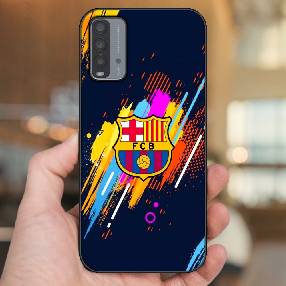 Ốp lưng Xiaomi Redmi 9T viền đen in hình Barcelona Barca