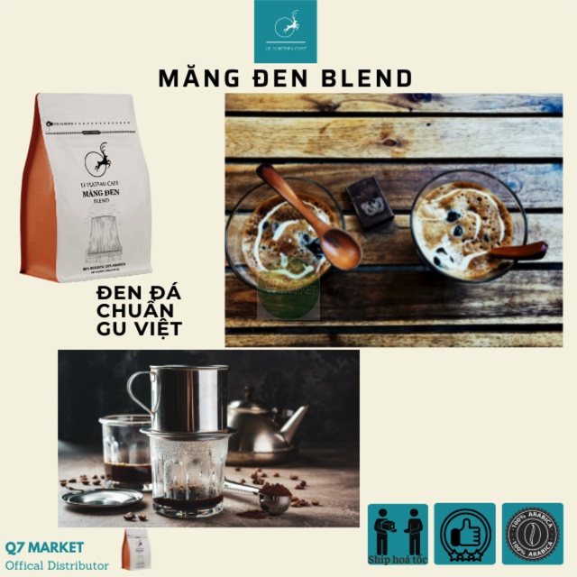 Cà phê Robusta rang xay, thơm ngon hương vị đậm đà, ca phe phin, cold brew Măng Đen Blend coffee, q7market | BigBuy360 - bigbuy360.vn