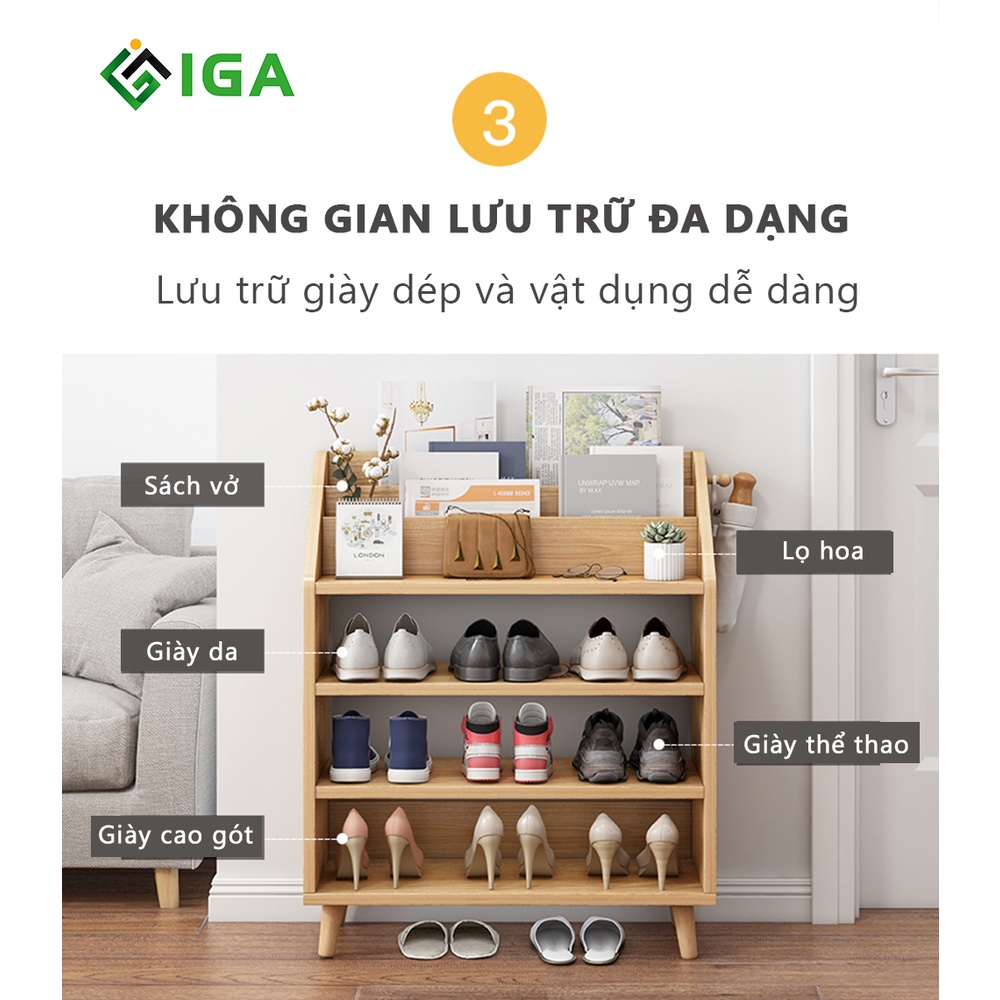 Tủ giày kết hợp kệ sách giá sách tiện lợi - gp160