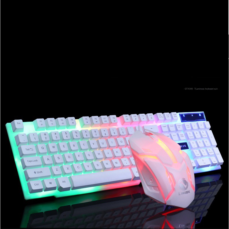 Combo Bàn phím + chuột dành cho game LED 7 MÀU GTX300 | BigBuy360 - bigbuy360.vn