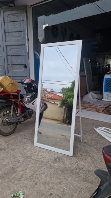 Gương nịnh đứng/ gương soi toàn thân gỗ sồi thịt