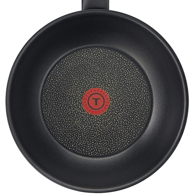 Chảo Tefal Titanium Fusion ø 21-24-28cm chống dính vân đá - Hàng Đức Chính hãng