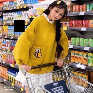 Váy nỉ ong đuôi cá -TR/HS