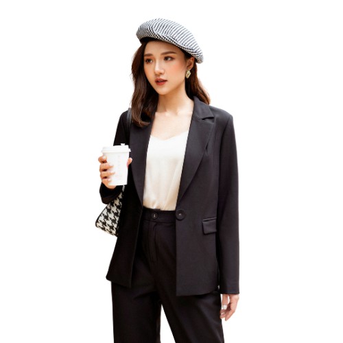 Áo Blazer Suông, Cúc To, Cổ 2 Ve - SYO - A6820020