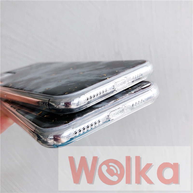 Ốp điện thoại mềm họa tiết lá vàng lấp lánh thời trang cho iPhone 6s 6 7 8 Plus 11 Pro Max X XR XSMax iPhone 12 Pro Max 12Mini | BigBuy360 - bigbuy360.vn