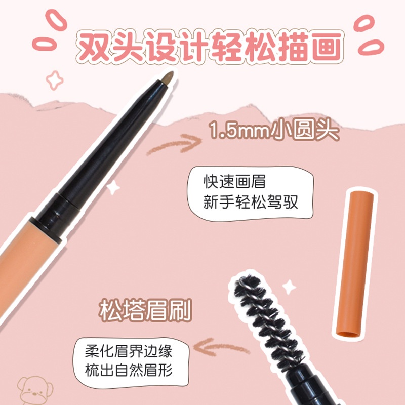 Bút Kẻ Mày GOGO TALES Hai Đầu Chống Thấm Nước Chống Thấm Mồ Hôi Lâu Trôi