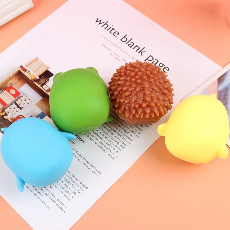 Squishy Mochi Thú Bóp Mềm Mịn Hình Con Gà Vàng Chim Cánh Cụt Xanh Ếch Xanh Nhím Nâu cực đáng yêu mochi sl