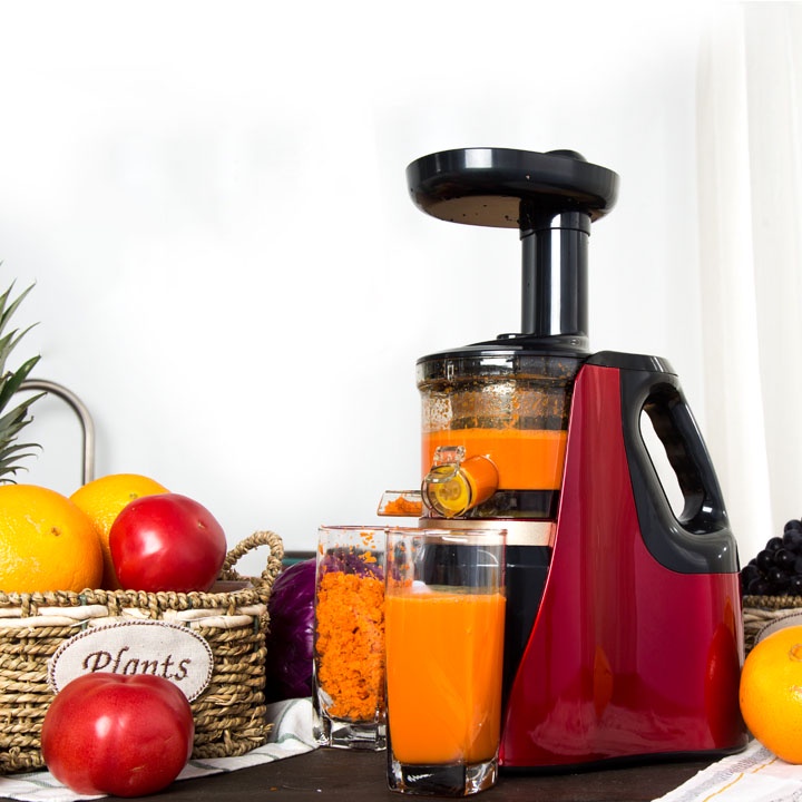Máy ép trái cây, Máy ép hoa quả tốc độ chậm, Chất liệu an toàn, Chất lượng ép gấp 4 lần máy ép thường, Bảo hành uy tín