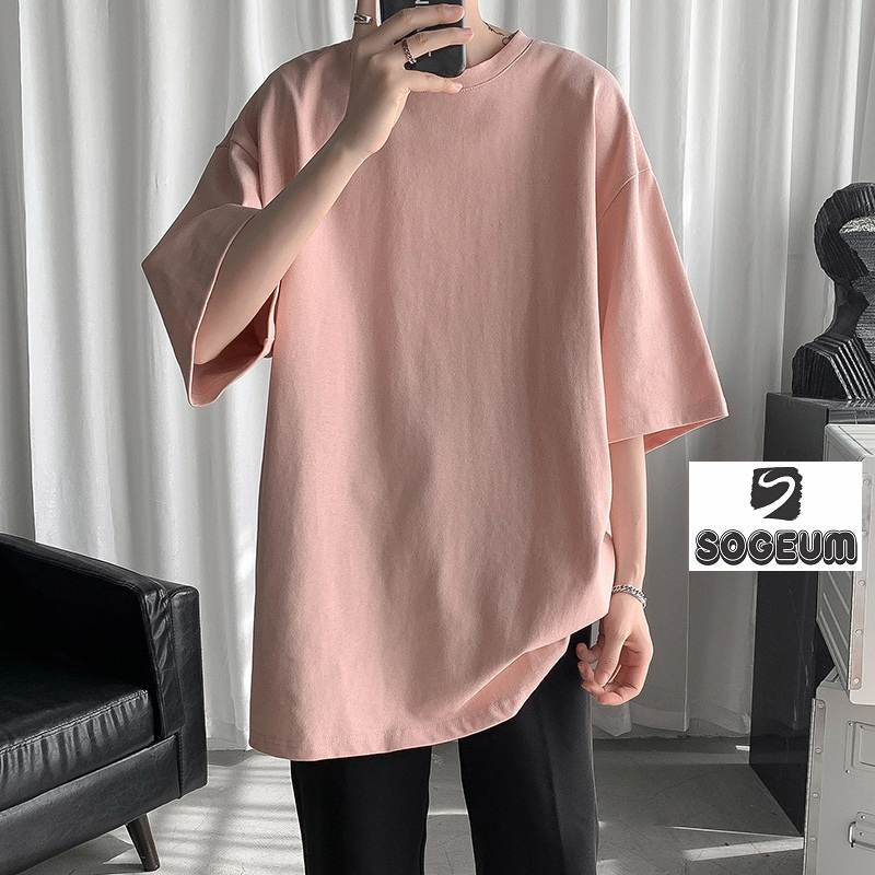 [Mã SKAMFSW175 giảm 10K đơn 50K] Áo thun tay lỡ Unisex trơn basic, áo phông nam nữ form rộng phong cách ulzzang TR01 | BigBuy360 - bigbuy360.vn