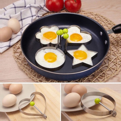 1PC Stainless Steel Fried Egg Shaper Pancake Mould Mold Kitchen Cooking Tools