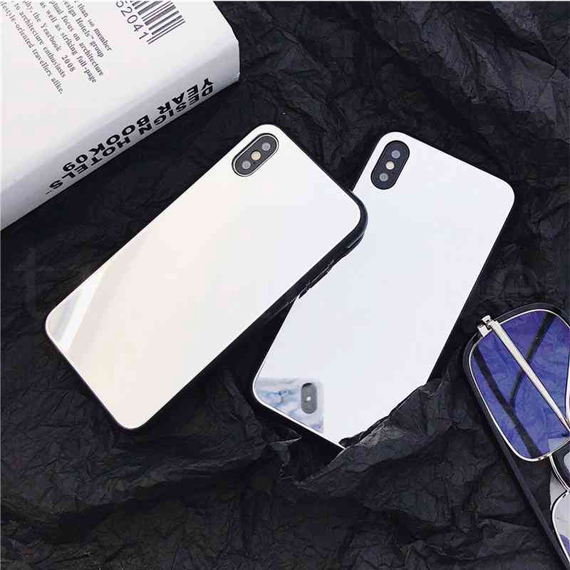 Samsung A52 A32 A12 Note 20 10 9 8 J8 J6 J4 Plus 2018 J2 Pro J7 J5 Prime 2018 2017 Luxury Sliver Mirror Makeup Soft Case Cool Show Back Cover