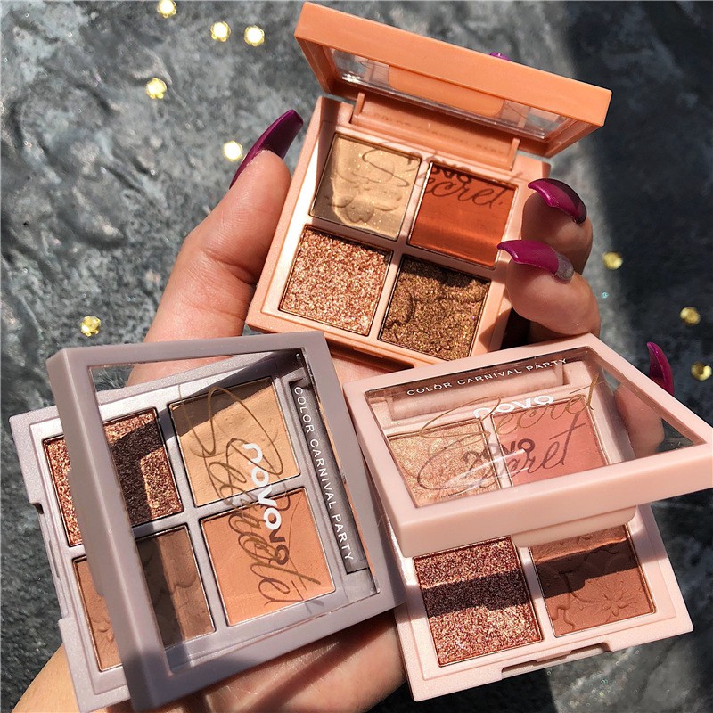 🌈🥑🍓 Hộp Nhũ Mắt Cao Cấp 4 Ô Màu Color Carnival Party Novo.5330 Secret - Y388-D7T2 | BigBuy360 - bigbuy360.vn