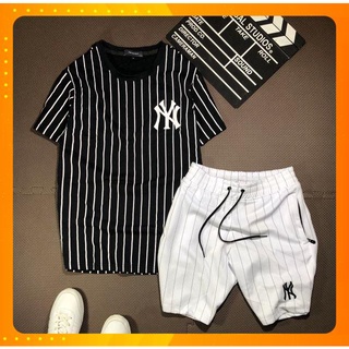 Set yankee sọc dọc siêu chuẩn thun cotton