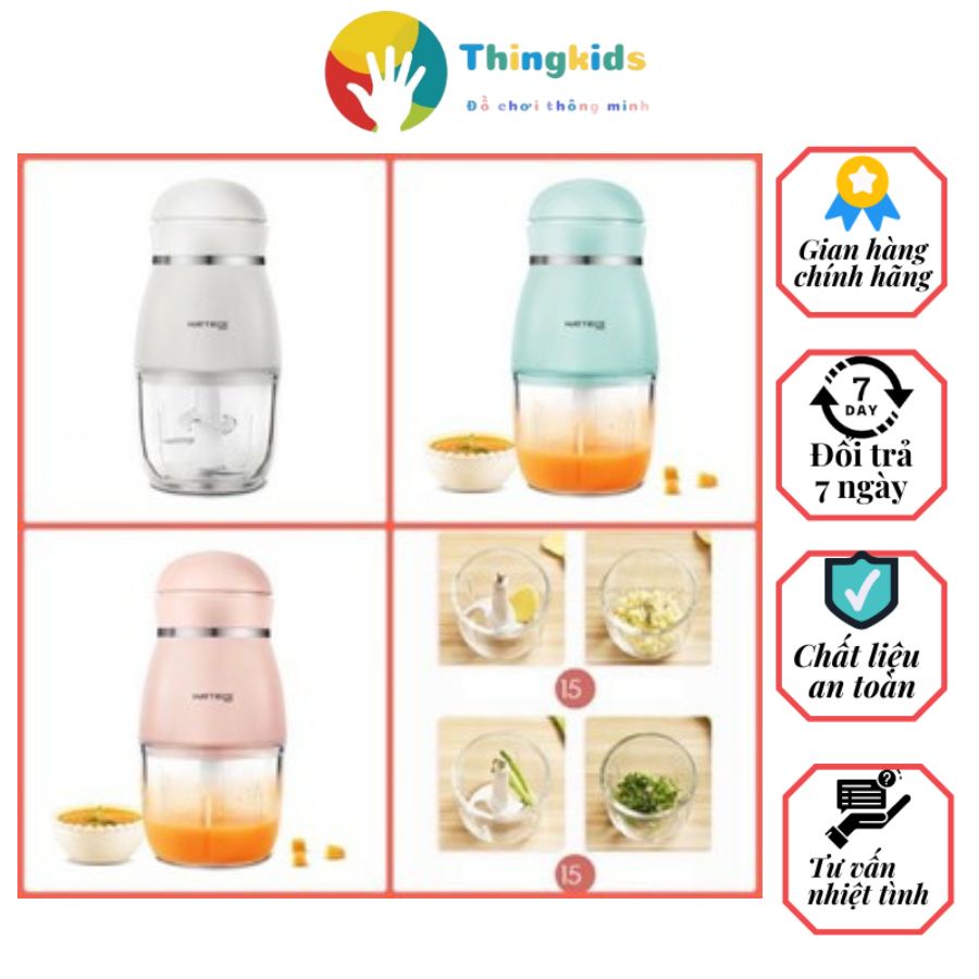 Máy Xay HATTIECS Đa Năng Phục Vụ Cho Bé Ăn Dặm, Dung tích 300ml - Thingkids