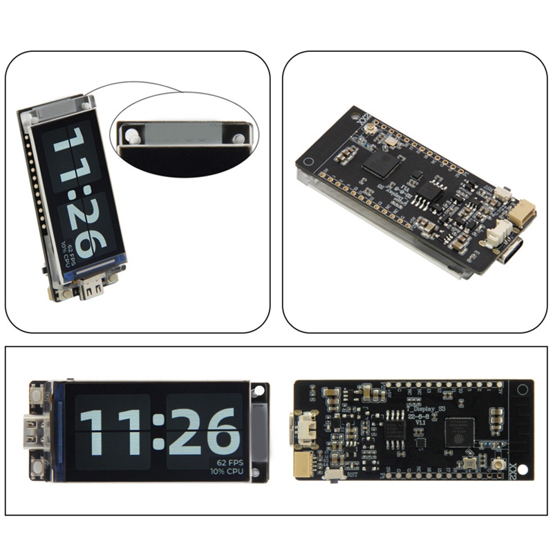 Mô Đun Phát Triển Wifi GODD T-Display-S3 Không Dây Màn Hình LCD BT5 0 ESP32-S3R8 2 Lõi