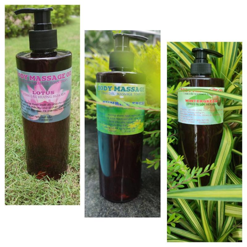 (Hương mới) Dầu Massage Hoa Sen, Nắng Mai, Lộc Đề Xanh