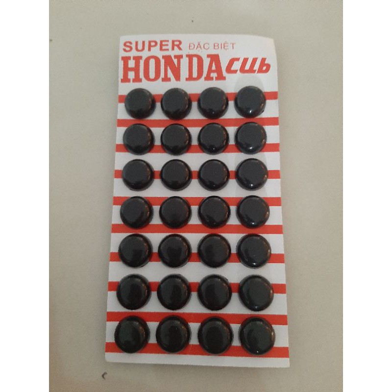 Bộ vĩ 14 cặp nút đậy chân gương xe honda dream, wave, cub...