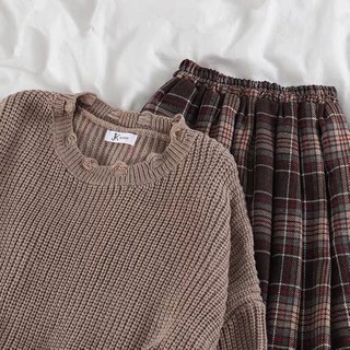 [ ORDER ] SET ÁO LEN CHÂN VÁY CARO QC
