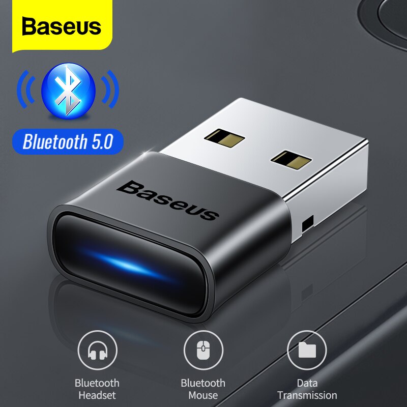 USB Bluetooth 5.0 Baseus BA04 cho máy tính, laptop Windows/MacOS