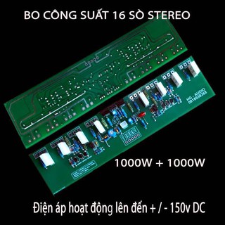Bo mạch công suất 12&16 sò sử dụng nhôm cánh