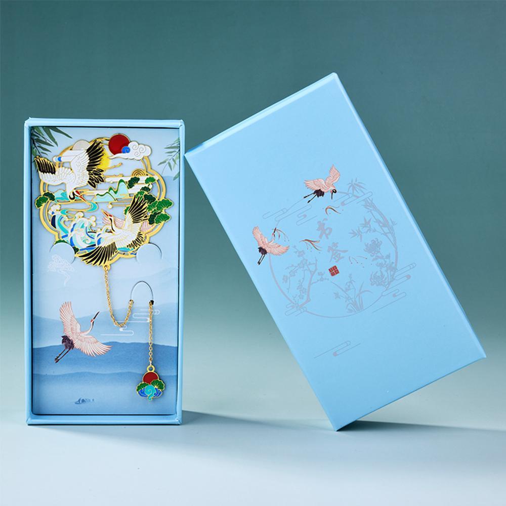PISTA Thẻ Đánh Dấu Trang Sách Bằng Đồng Thau Phối Tua Rua Phong Cách Retro