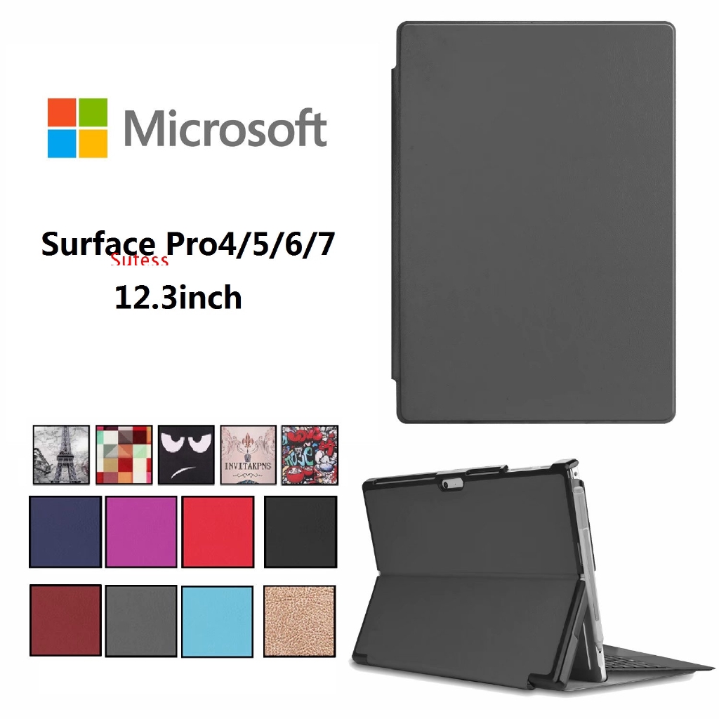 Microsoft Surface Pro 7 / 6 / 5 / 4 12.3 inch Bao da bảo vệ có từ tính kèm chân đỡ thông minh