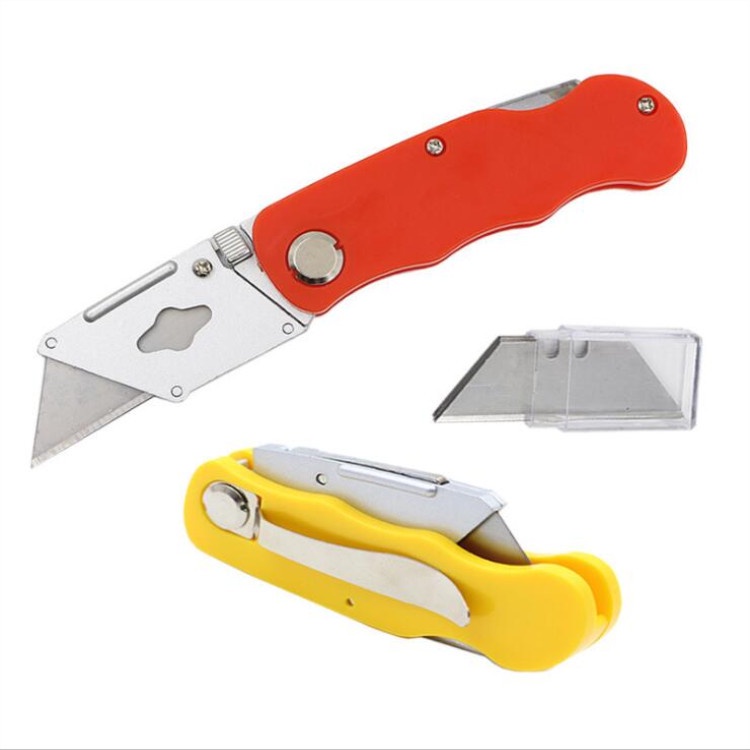 Dao dọc giấy cỡ lớn gấp gọn tặng kèm 3 lưỡi dự phòng, lưỡi dao sắc bền sử dụng lâu dài