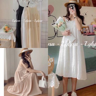 Váy Voan Đũi Nhăn Babydoll 2 Dây Xinh Xăn Thời Trang Nữ Cao Cấp VD01