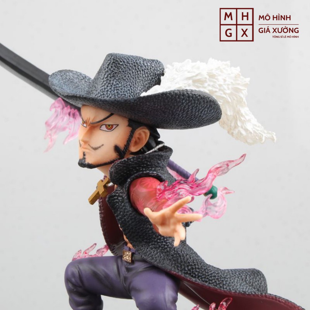 Mô hình One Piece Mihawk GK ' Mắt diều hâu &quot; cao 17cm hàng chất lượng cao , figure one piece , mô hình giá xưởng