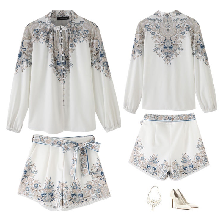 Set Đồ Ngắn Phong Cách Retro Thời Trang Cho Nữ