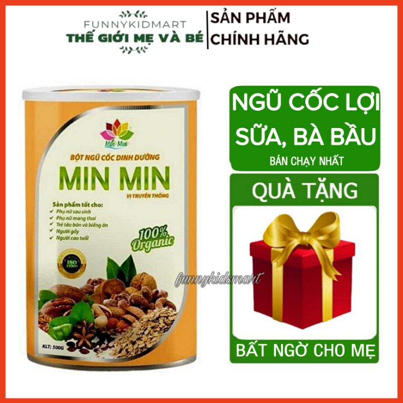 NGŨ CỐC LỢI SỮA MIN MIN 29 hạt-NGŨ CỐC MIN MIN, NGŨ CỐC DINH DƯỠNG CAO CẤP MIN MIN 29 LOẠI HẠT