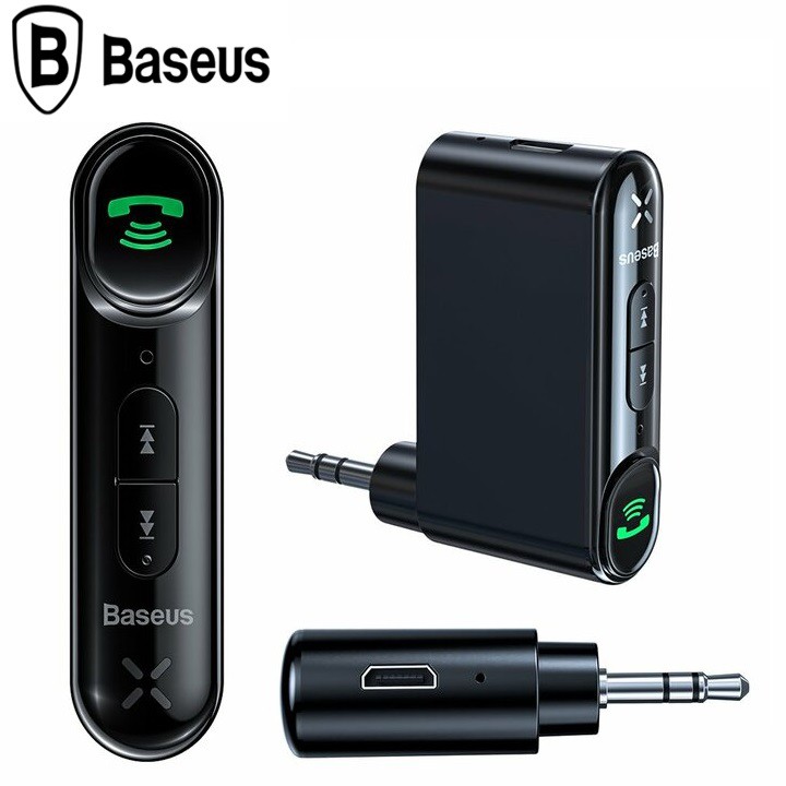 Bộ Kết nối Bluetooth Receiver với ô tô thương hiệu Baseus WXQY-01 Cổng sạc Micro USB- Bảo hành 6 tháng