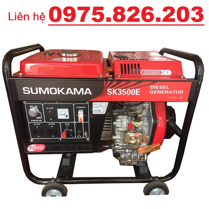 Máy Phát Điện Chạy Dầu 3Kw Sumokama SK3500 - Mẫu Mới - MODEL NEW