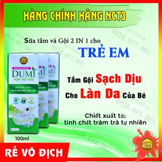 Sữa Tắm&Gội Trẻ Em DUMI TOP TO TOE (100ml) ( Hàng chính hãng công ty NCT3 )