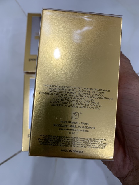 HOT [FreeShip] nuoc hoa cao cap Nước hoa 1 million lucky 50ml full seal