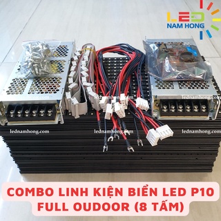 Combo linh kiện biển led ma trận p10 full ngoài trời 08 tấm